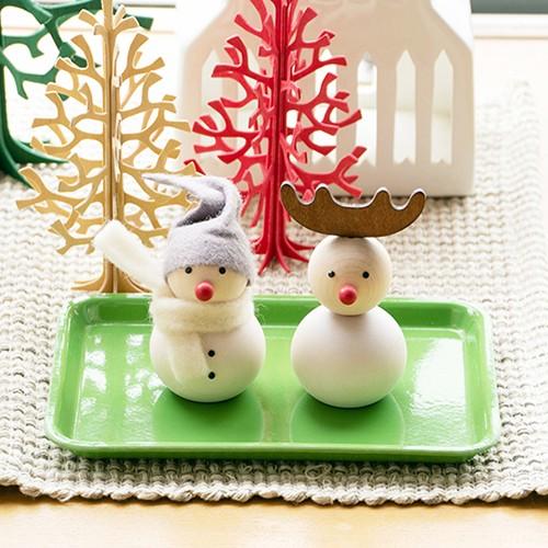 アーリッカ 雪だるま (aarikka フィンランド オブジェ 置物 置き物 木