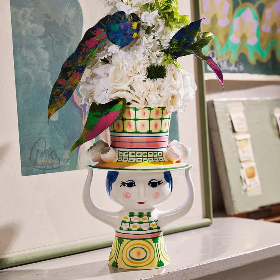 BJORN WIINBLAD LADY WITH HAT フラワーベース H20.5cm / H24.5cm
