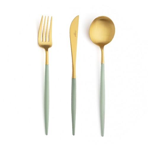Cutipol Goa クチポール ゴア セラドン ゴールド ディナー3本セット 正規代理店品 カトラリー オシャレ お洒落 かわいい ナイフ フォーク スプーン Cut 990 0015 Red Cabin 通販 Yahoo ショッピング
