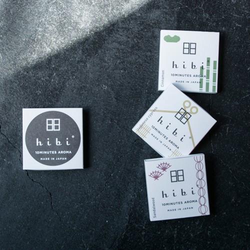 hibi マッチ型お香スティック和の香り マット付 (hibi ヒビ 日本製