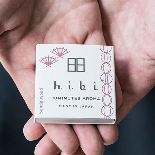 hibi マッチ型お香スティック和の香り マット付 (hibi ヒビ 日本製