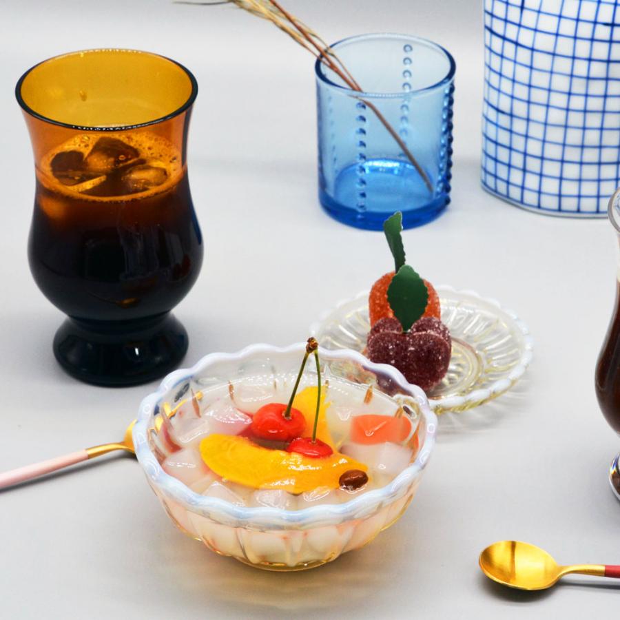 廣田硝子 雪の花 豆皿 古代色 ( 小皿 皿 ミニ皿 取り皿 醤油皿