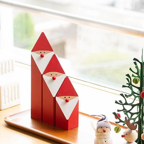 ラッセントレー 木のサンタ角 S (Larssons Tra スウェーデン オブジェ