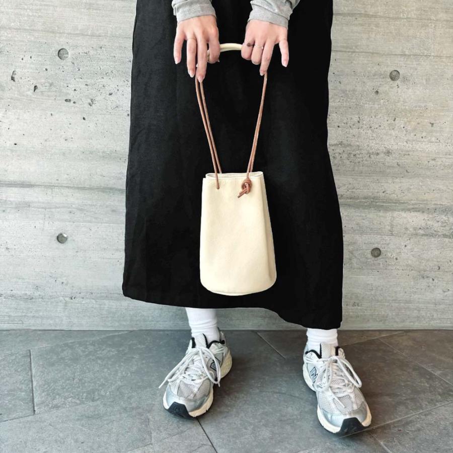 maripe Leather レザー巾着バッグ 大 3way ( マリペ 巾着バッグ バッグ