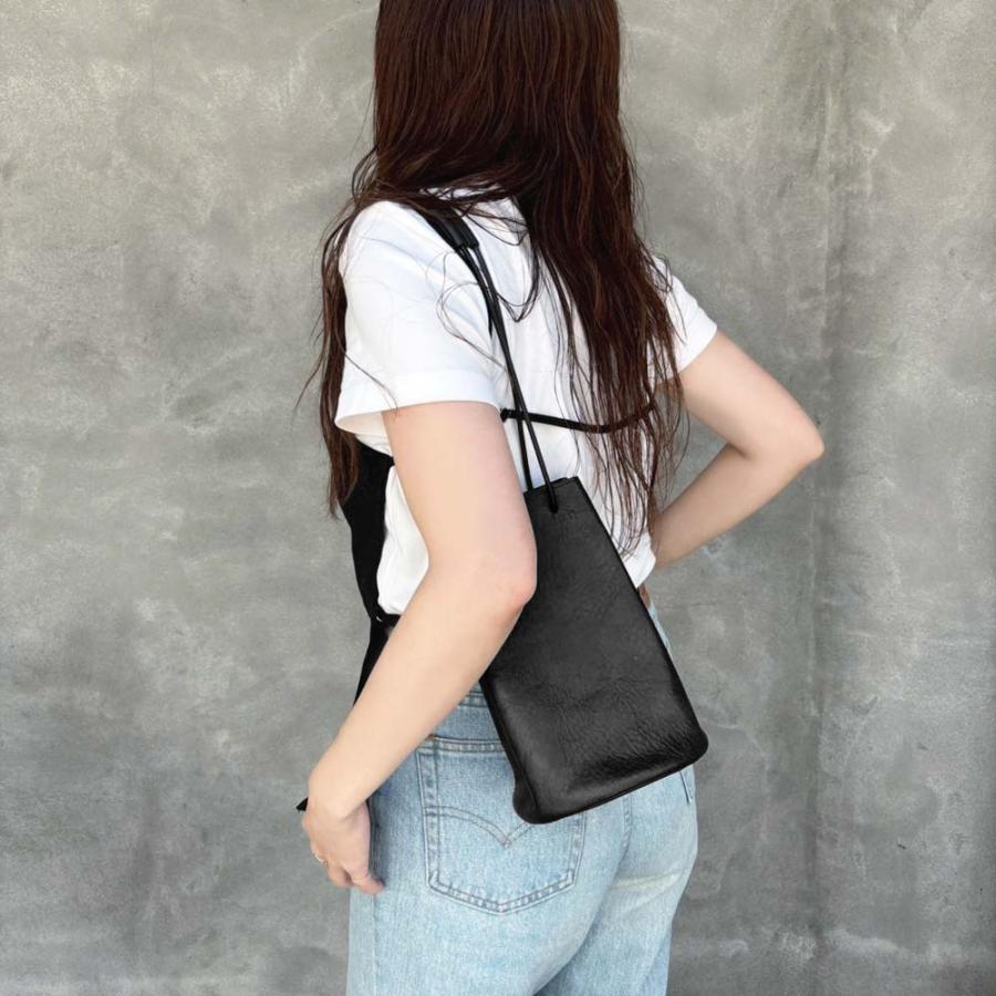 maripe Leather レザー巾着バッグ 大 3way ( マリペ 巾着バッグ バッグ