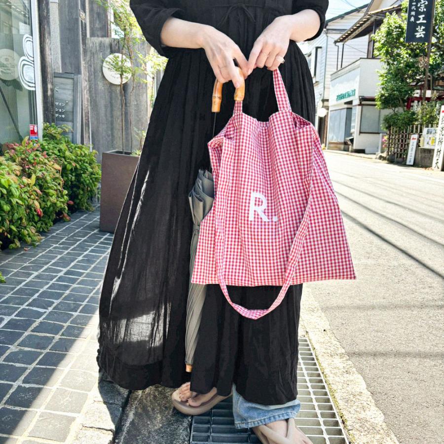 R.（アールポイント） TOTEBAG ギンガムチェック 【メール便可