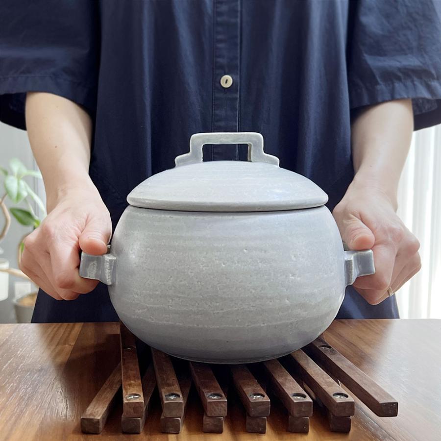 TOJIKI TONYA グレー ご飯鍋 3合炊き ( トウジキトンヤ ごはん鍋 2合 3