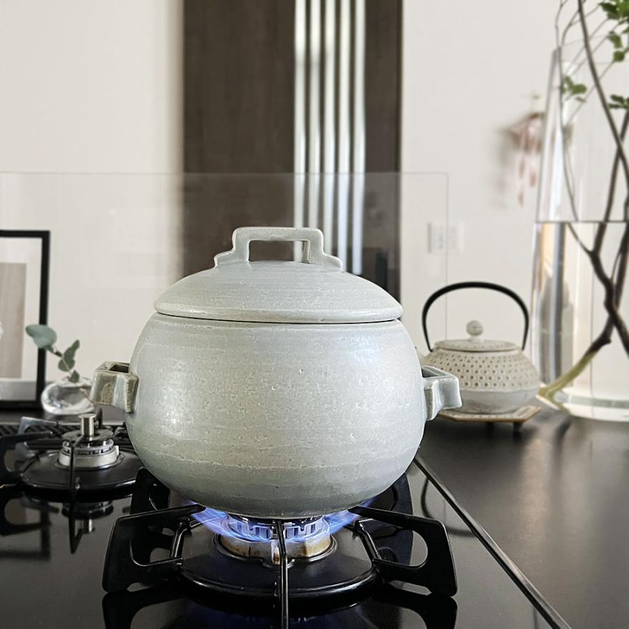 TOJIKI TONYA グレー ご飯鍋 3合炊き ( トウジキトンヤ ごはん鍋 2合 3