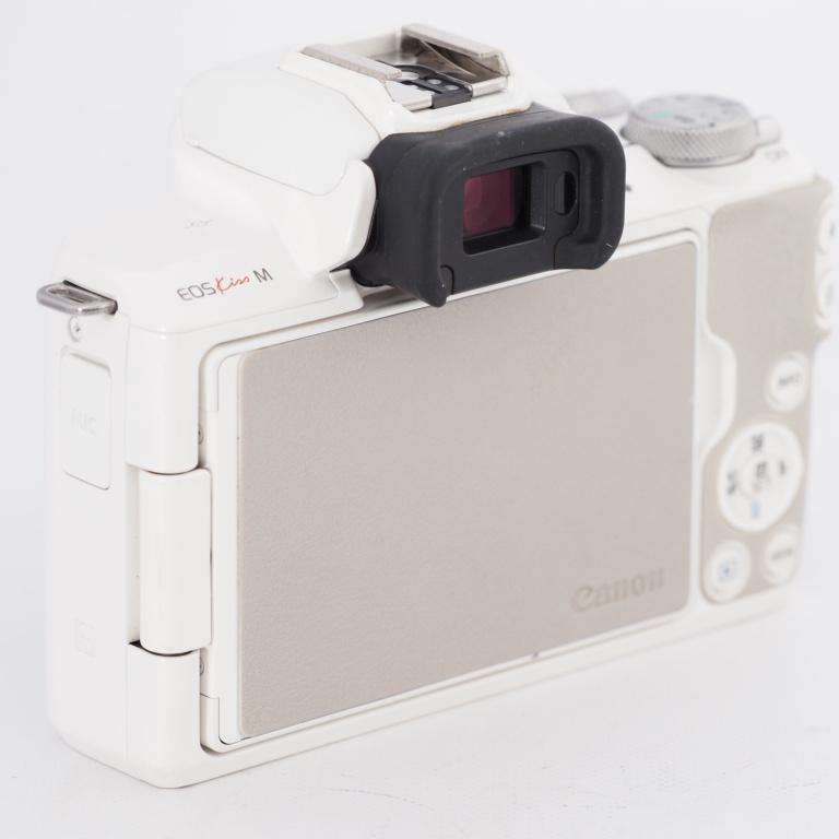 Canon キャノン EOS Kiss M ホワイトミラーレス一眼カメラ Amazon | Canon ミラーレス一眼カメラ EOS Kiss M ダブルズームキット