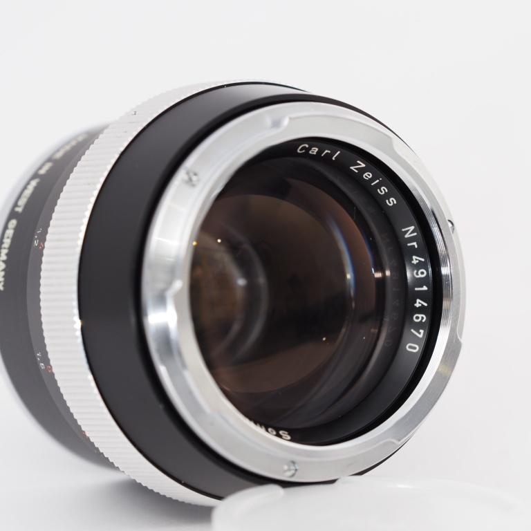 Carl Zeiss Sonnar ゾナー 85mm F2 Lens For Contarex コンタレックス用 ブラック ケースつき 純正キャップ 珍品 #12744