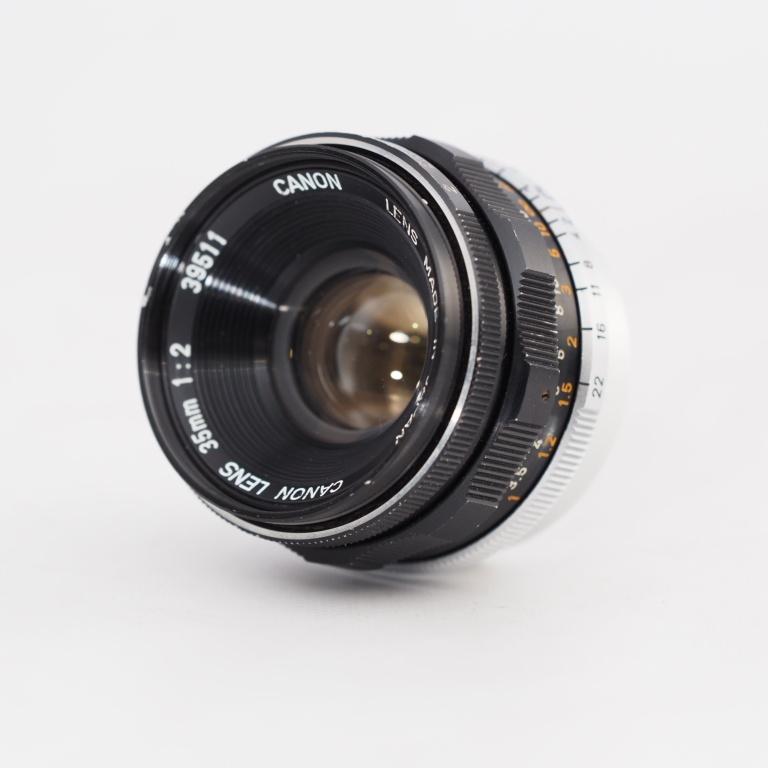Canon LENS 35mm F2 キヤノン MFレンズ L39マウント #13294 : カメラ
