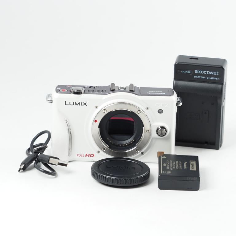 Panasonic LUMIX GF2 ボディ ホワイト DMC-GF2 パナソニック ミラー