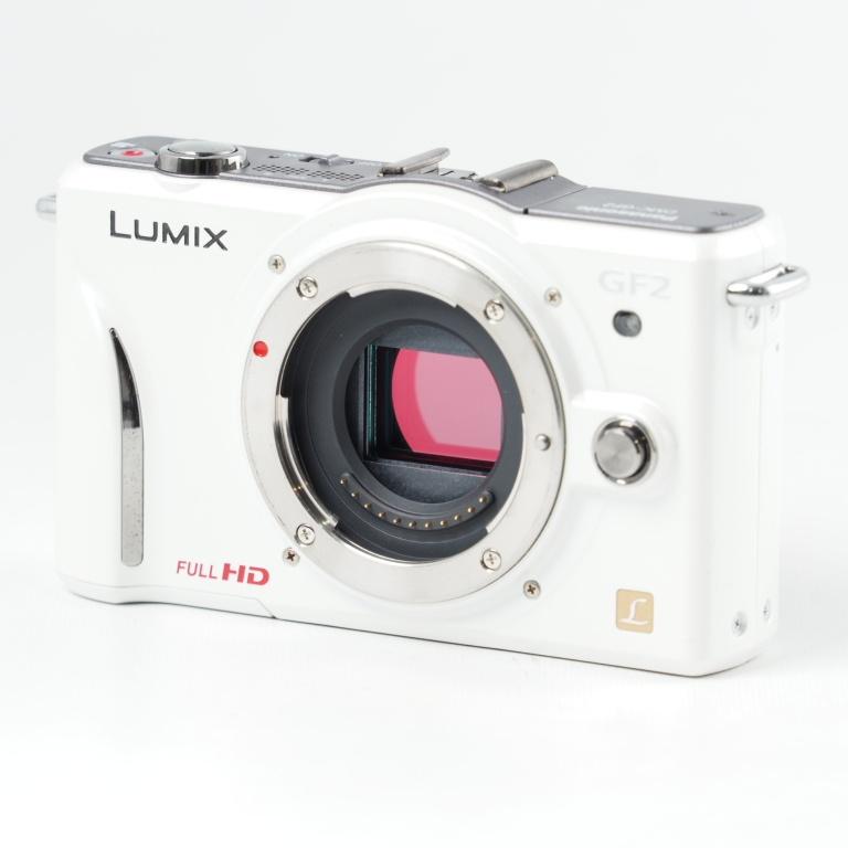 Panasonic LUMIX GF2 ボディ ホワイト DMC-GF2 パナソニック ミラー
