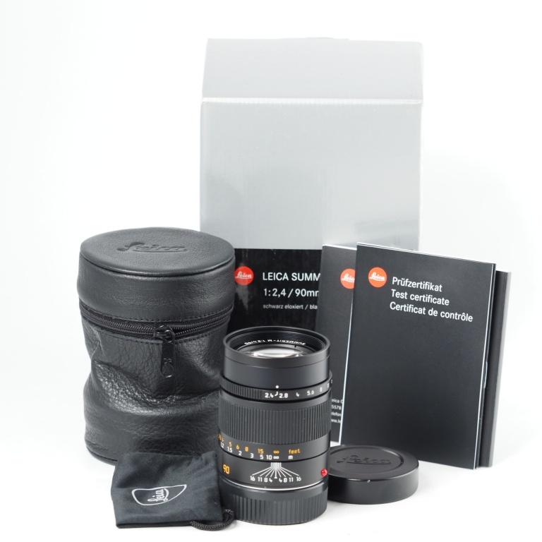 Leica Summarit-M 90mm f/2.4 11684 ブラック E46 Lens 6Bit 6ビット 中望遠 単焦点レンズ  ライカ ズマリット #14652 |  | 01