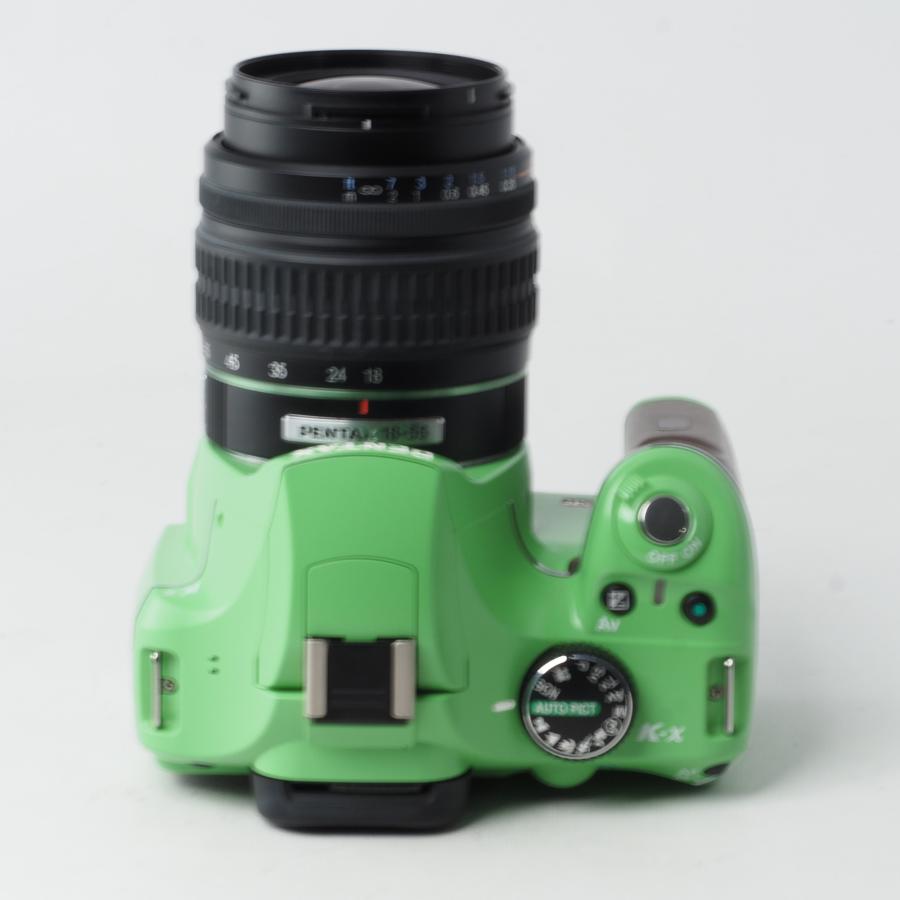 PENTAX K-X Kx 18-55mm レンズキット オーダーカラー ホワイト×グリーン #14931 |  | 06