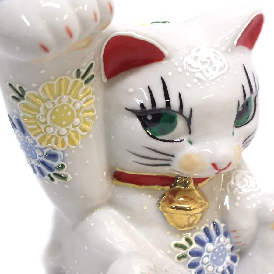 5年保証 九谷焼 招き猫 右手 剛腕 ギフト プレゼント 開店祝い 風水 白盛 招き猫 オブジェ 置き物 Binghamtonhots Com