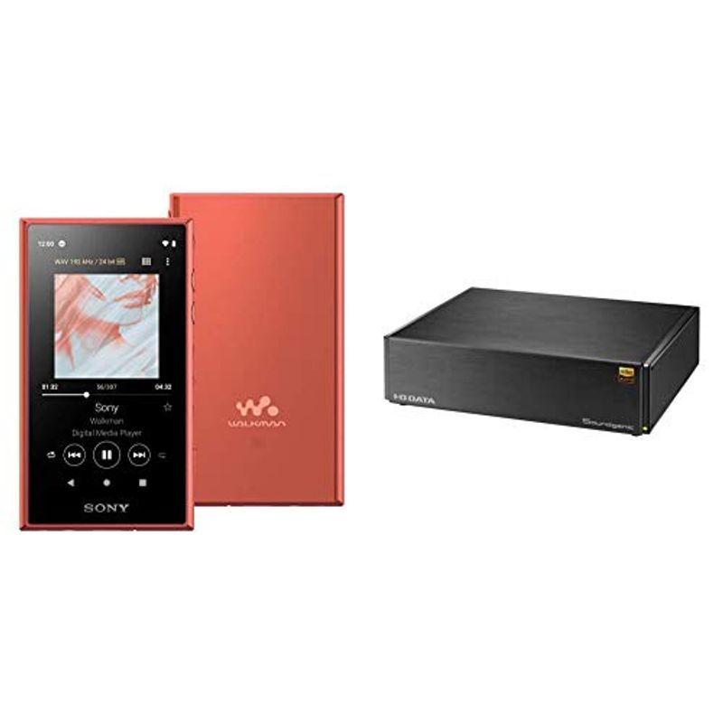 激安店舗 32GB ウォークマン ミュージックサーバーセットSONY Aシリーズ ネットワークオー DATA DとI-O NW-A106 オレンジ デジタルオーディオプレーヤー