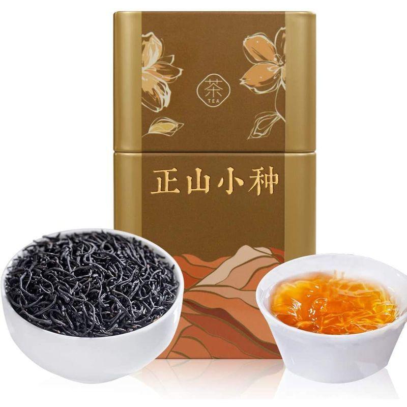 煕渓 中国紅茶特級正山小種 工芸茶 茶葉 正規品 福建 武夷山紅茶 無糖 1g 天然 天然の花と果物の香り カフェインなし