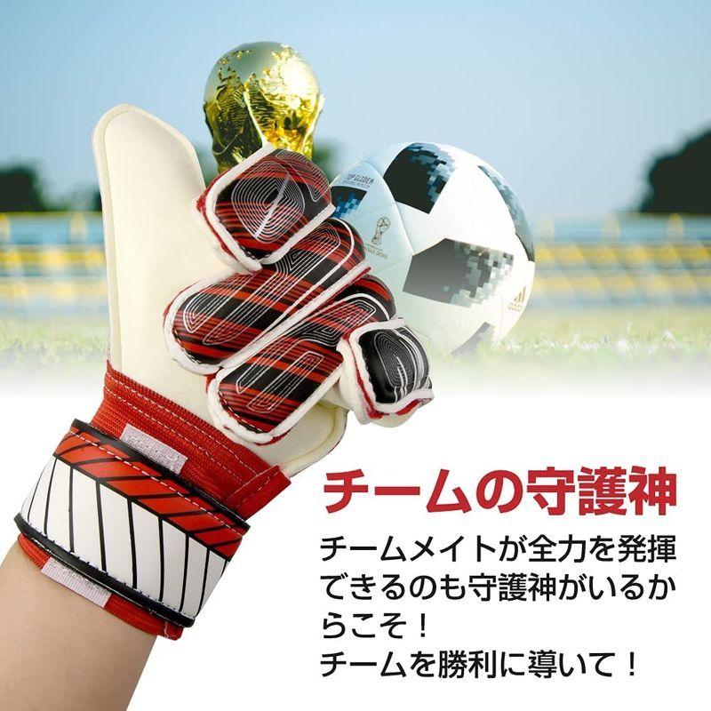 卸売 ゴールキーパー用品 サッカー用 キーパーグローブ ゴールキーパー 手袋 クッション素材 蒸れにくい 練習 試合 レッド 9号 Www Threeriversofs Com
