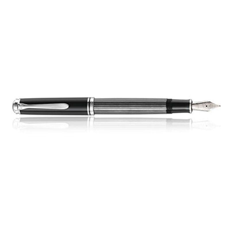 【内祝い】 EF 万年筆 ペリカン 極細字 正規輸入品 吸入式 M405 スーベレーン ブラックストライプ 万年筆