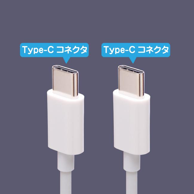 TypeC to TypeC ケーブル 2m 急速充電 ホワイト スマホ 充電ケーブル タイプC Android Xperia AQUOS Galaxy Nexus Android【CWC20WH】｜redelephant｜03
