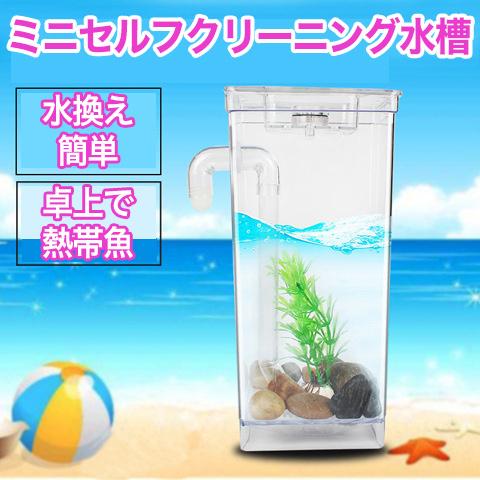 ミニセルフクリーニング水槽 卓上水槽 アクアタンク 自動水換え エコ アクアリウム デスクトップ 小型魚 エビ 水草 ベタ Ecotank 0001 Red Fairy 通販 Yahoo ショッピング