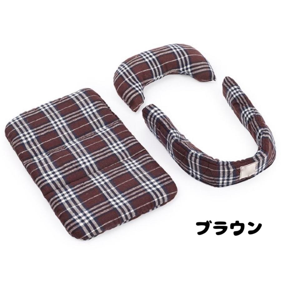 ペットカートクッション チェック柄 ストライプ柄 5色 あごのせ