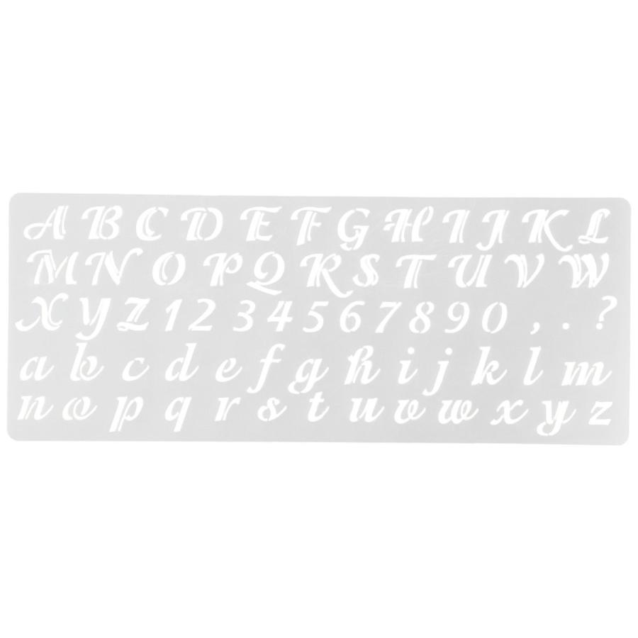 ステンシル カリグラフィー アルファベット S Redハート店 通販 Yahoo ショッピング