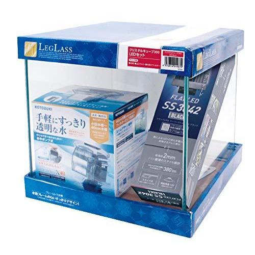 最も優遇の 寿工芸 Ledセット 300 クリスタルキューブ 水槽 Aliuminium Lt