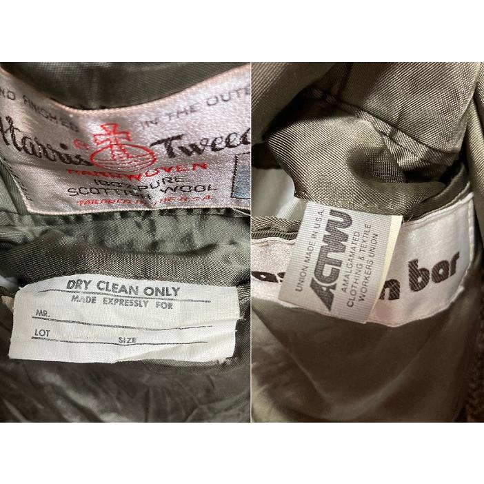Harris Tweed stanley blacker テーラードジャケット ビンテージ70'S〜 USA製 ハリスツイード Stanley Blacker 2Bテーラード