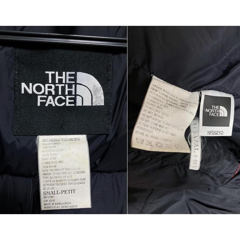 90's ビンテージ THE NORTH FACE ヌプシ ジャケット ダウン Sサイズ 赤 ノースフェイス NF002YO｜rediohead08｜05