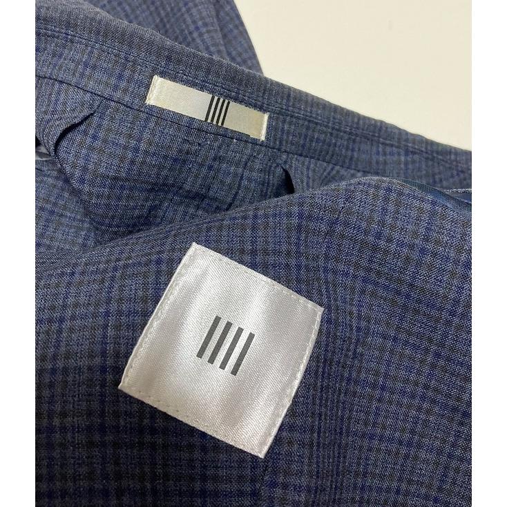 SUIT SELECT セットアップスーツ グレンチェック ネイビーFINTES