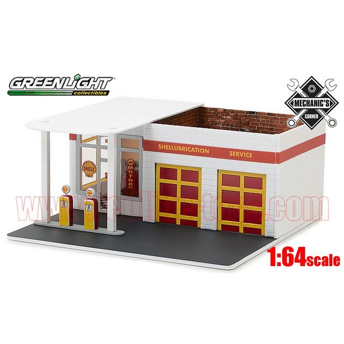 アメ車ミニカー ジオラマ グリーンライト Mechanic S Corner 2 Shell ビンテージ ガスステーション 1 64 レッドラインコレクティブルズ 通販 Yahoo ショッピング