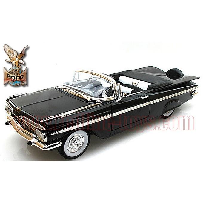 アメ車ミニカー 限定600個 ロードシグネチャー 1959 シボレー インパラ コンバーチブル ブラック 1 18 118bk レッドラインコレクティブルズ 通販 Yahoo ショッピング