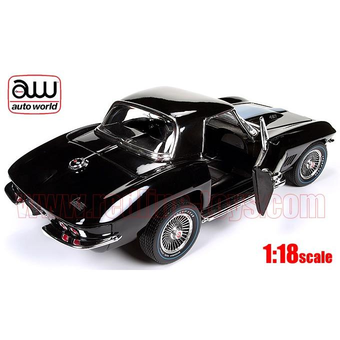 アメ車ミニカー オートワールド 1967 シボレー コルベット スティングレイ 427 Muscle Car Corvette Nationals ブラック 1 18 Amm1099 レッドラインコレクティブルズ 通販 Yahoo ショッピング