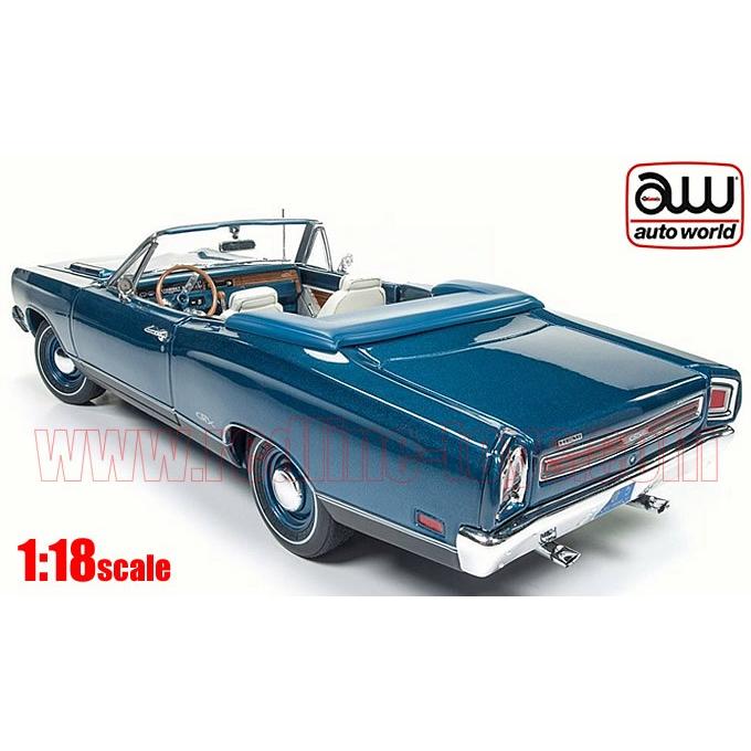 アメ車ミニカー オートワールド 1969 プリムス Gtx コンバーチブル ブルー 1 18 Amm1102 レッドラインコレクティブルズ 通販 Yahoo ショッピング