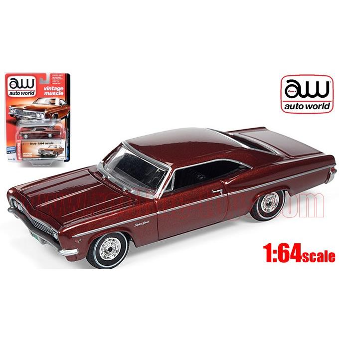 アメ車ミニカー オートワールド 1966 シボレー インパラ Ss Ht ワインレッド 1 64 Awd 03 レッドラインコレクティブルズ 通販 Yahoo ショッピング