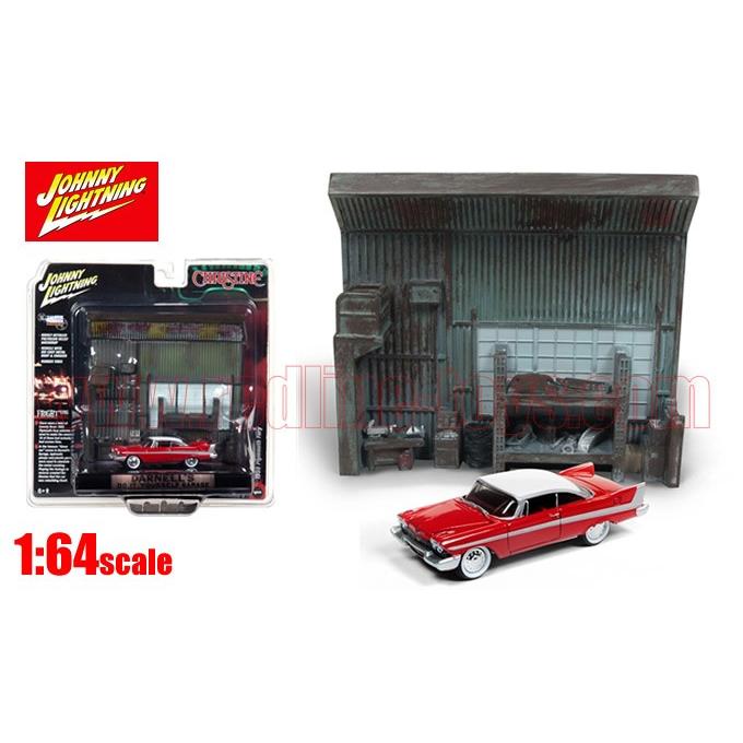 アメ車 ミニカー ジオラマ Jl クリスティーン 1958 プリムス フューリー ガレージ ジオラマセット 1 64 Jlsp032c レッドラインコレクティブルズ 通販 Yahoo ショッピング