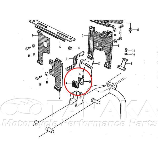 モンキー Z50M用 シートストッパーラバー セット_田中商会直営店