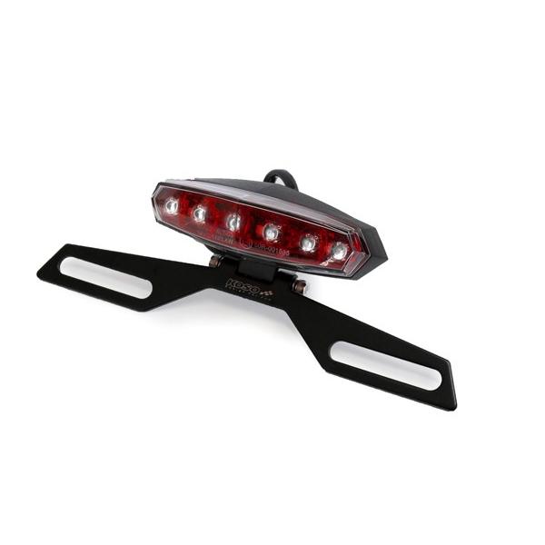 ショベル　リアフェンダー テールランプ ナンバーステー付き モンキー 田中商会直営店】KOSO製 LEDテールランプ ナンバーステー角度
