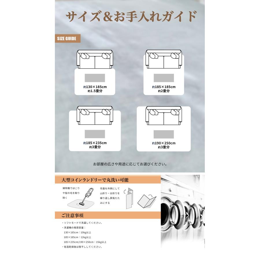 REDREAM カーペット ラグ 洗える 両面 低反発 厚手 防音 冬 ぽかぽか