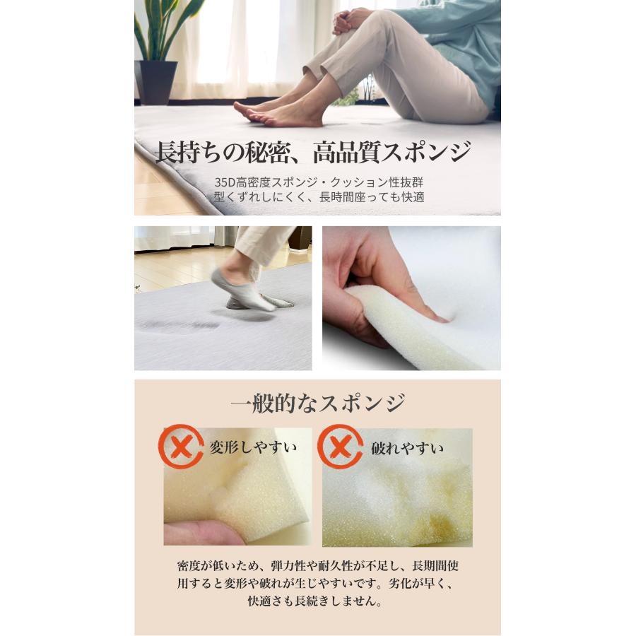 REDREAM カーペット ラグ 洗える 両面 低反発 厚手 防音 冬 ぽかぽか