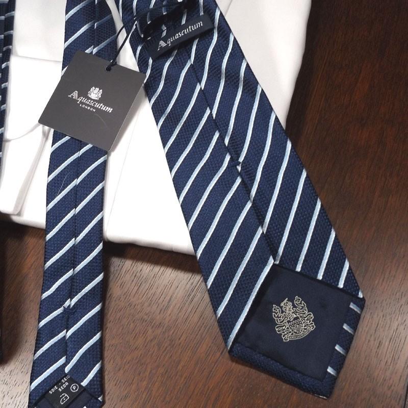 オンライン限定商品】 Aquascutum アクアスキュータム ネクタイ 無地