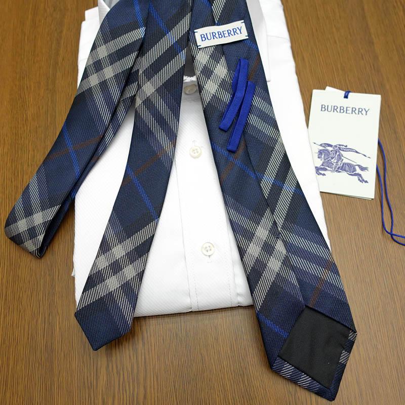 BURBERRY（バーバリー） ネクタイ ナローネクタイ BUR30 ネイビー系