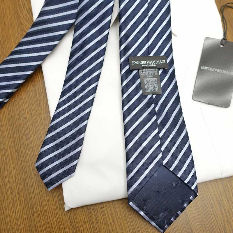 EMPORIO ARMANI エンポリオアルマーニ ネクタイ EA8 ネイビー/ブルー