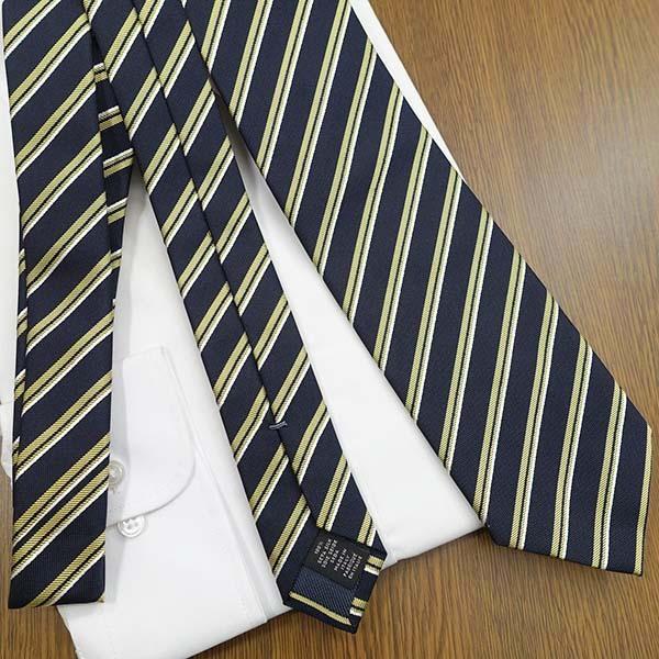 ZEGNA（ゼニア） エルメネジルド ネクタイ ネイビー/イエロー EZB143