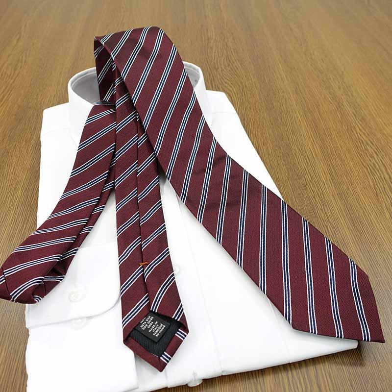 ネクタイ　ErmenegildoZegna エルメネジルド・ゼニア バーガンディ ZEGNA（ゼニア） エルメネジルド ネクタイ バーガンディー/ネイビー
