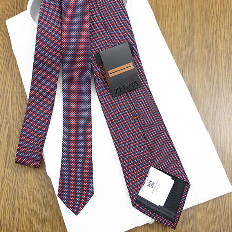 ZEGNA（ゼニア） ネクタイ ブランド レッド/ネイビー EZB183【ブランド