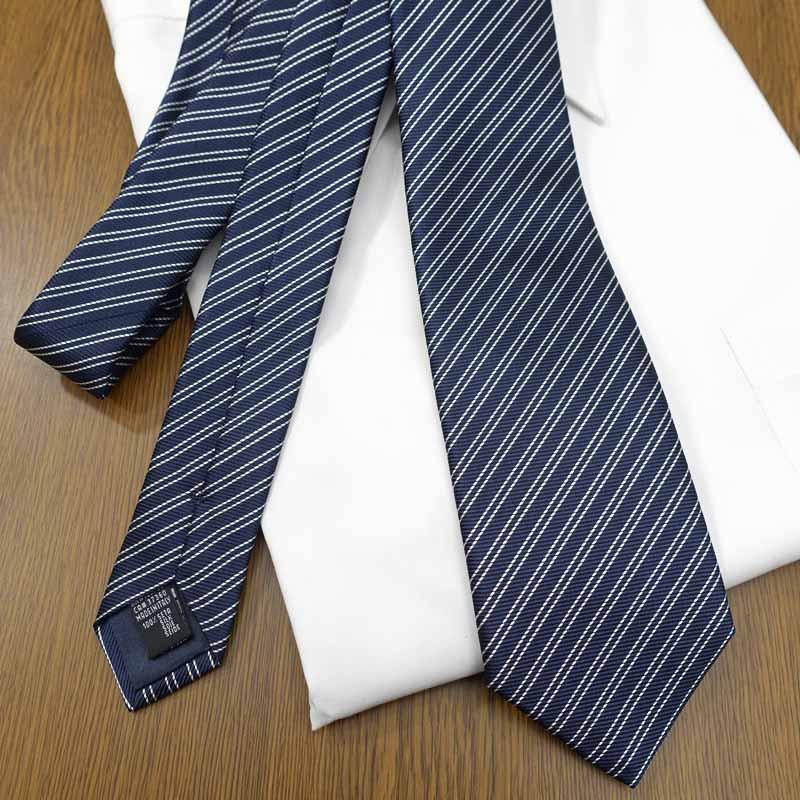 最終値下げ　最高級　GIORGIO ARMANI アルマーニネイビー　シェブロン GIORGIO ARMANI アルマーニ ネクタイ GA11 ネイビー/ホワイト