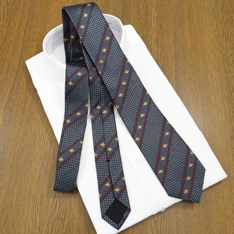 【GUCCI】GG柄ネクタイグッチ GUCCI 【すぐに渡せるおしゃれなラッピング付!!】 グッチ